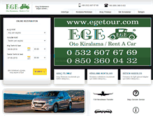 Tablet Screenshot of egetour.com